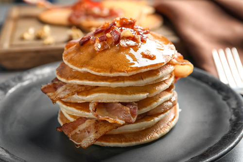 pancakes with bacon